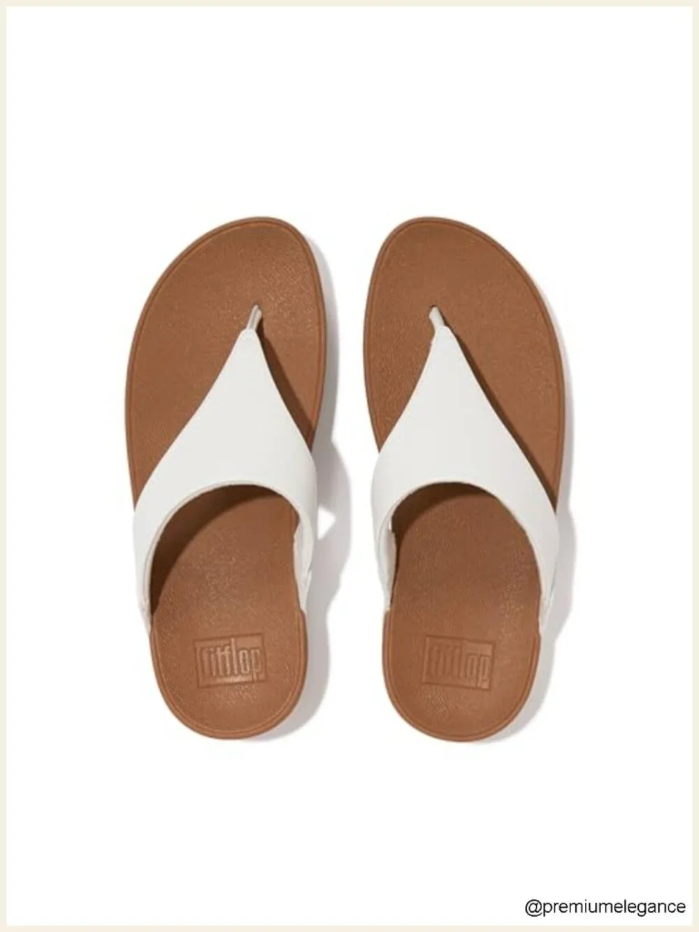 Metallic Leather Flip-Flop Sandals with Arch Support - Women's